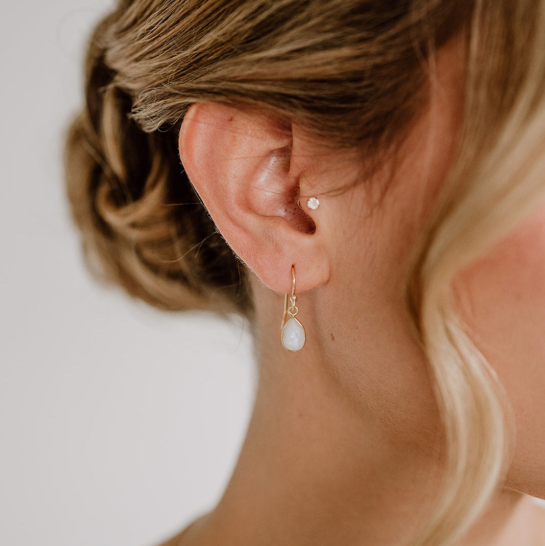 Juna | Braut Ohrringe mit Mondstein