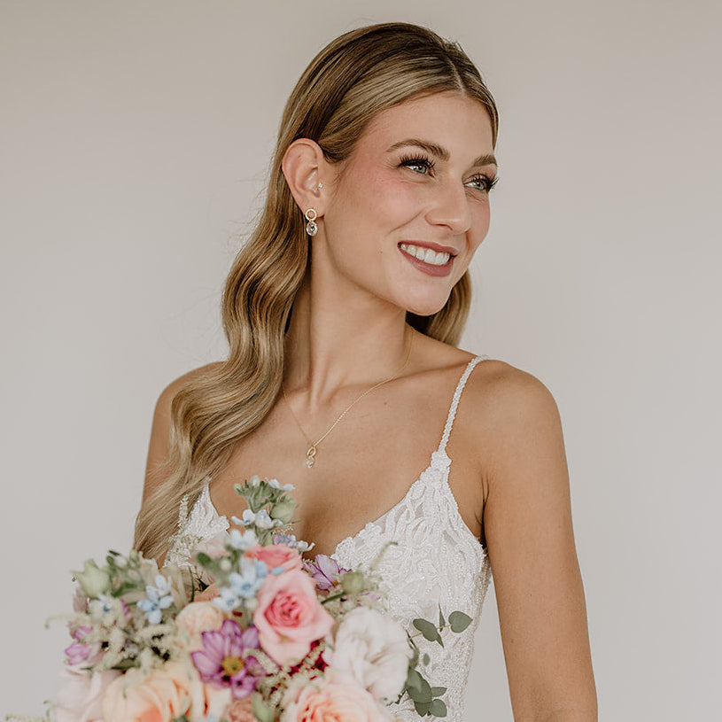 Mimi | Ohrringe Hochzeit mit Zirkonia