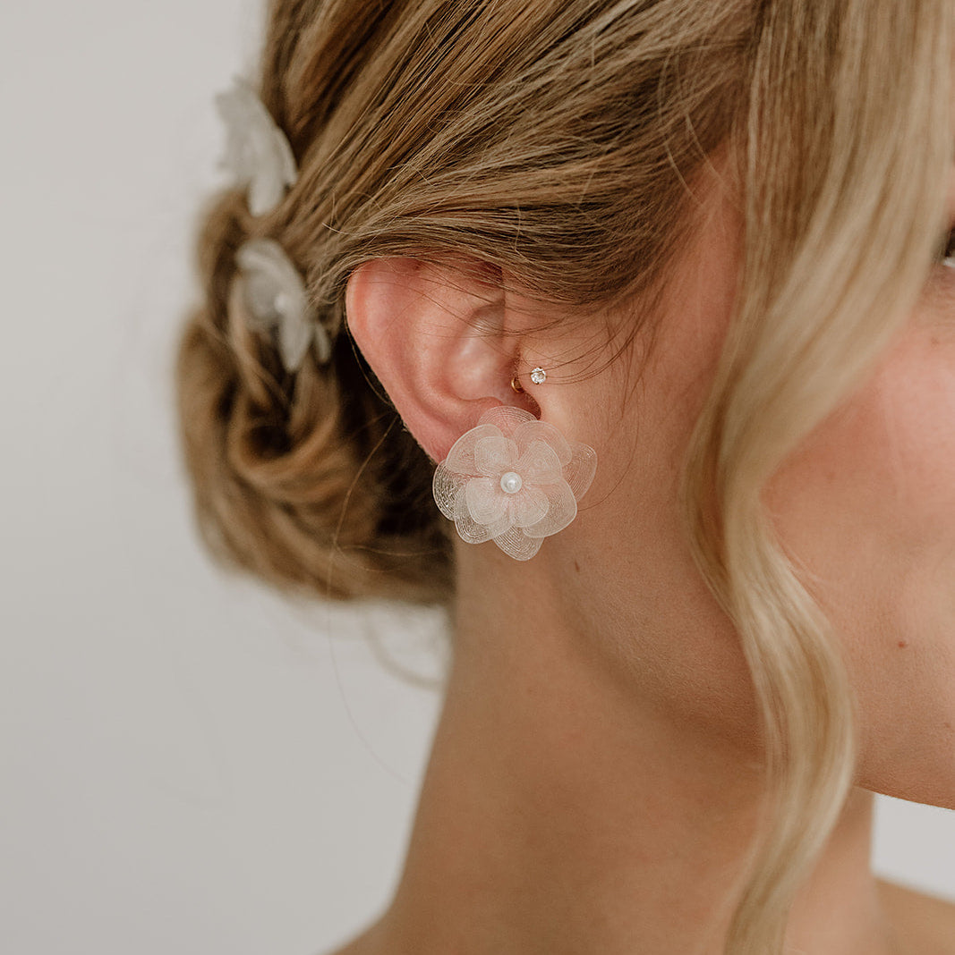 Carry klein | Braut Ohrringe mit Blüten