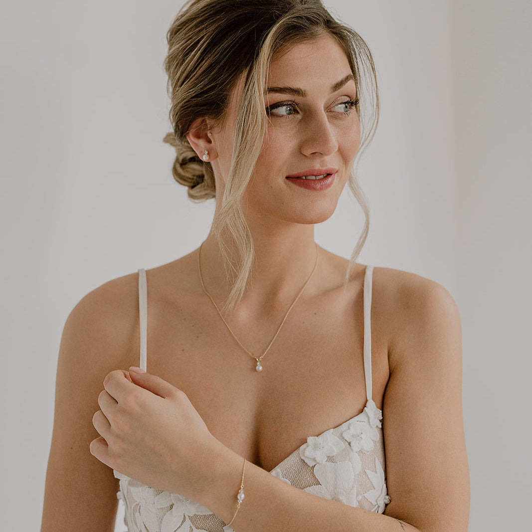 Smilla | Brautschmuck Set mit Perle