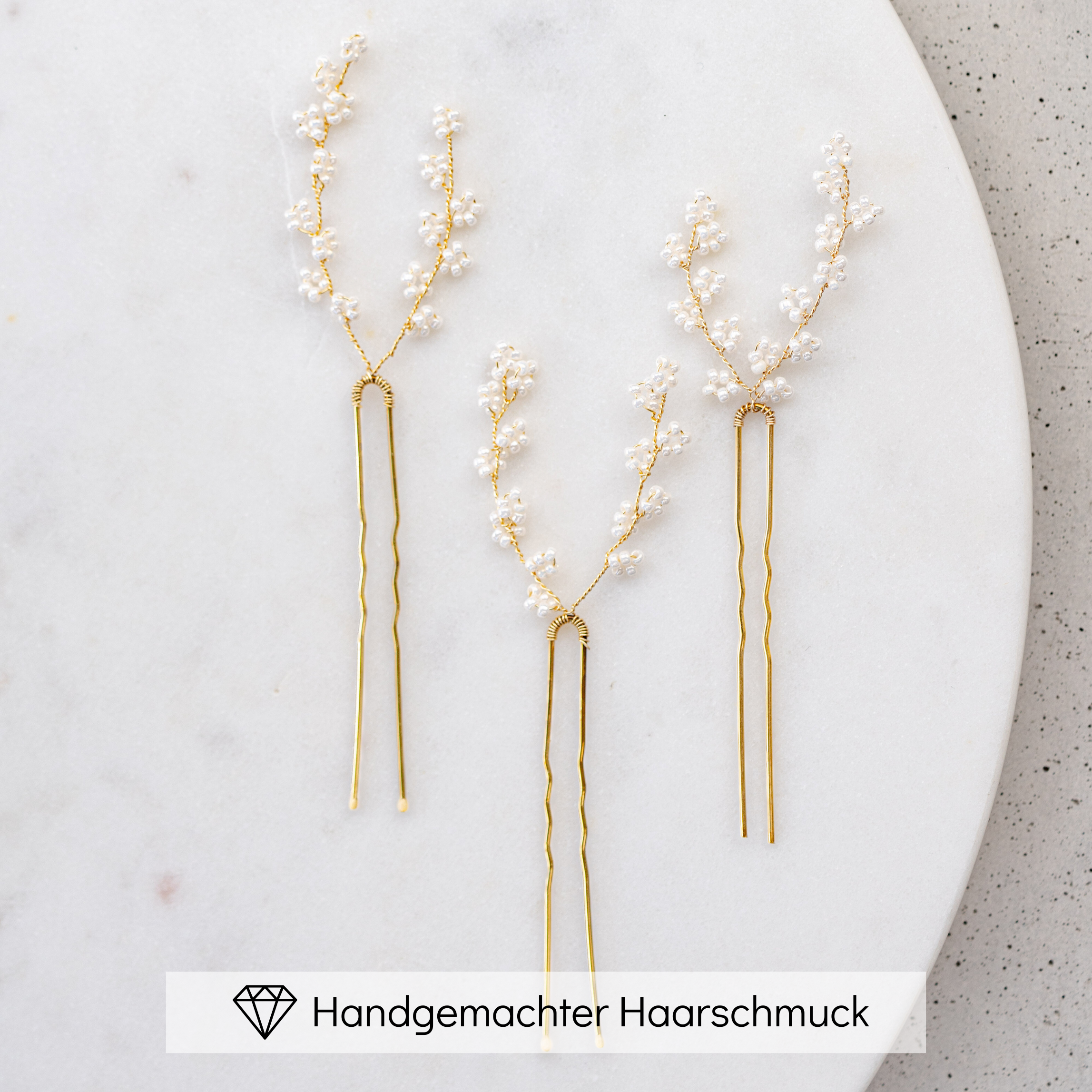 Belina | Hochzeit Haarnadeln mit kleinen Perlen