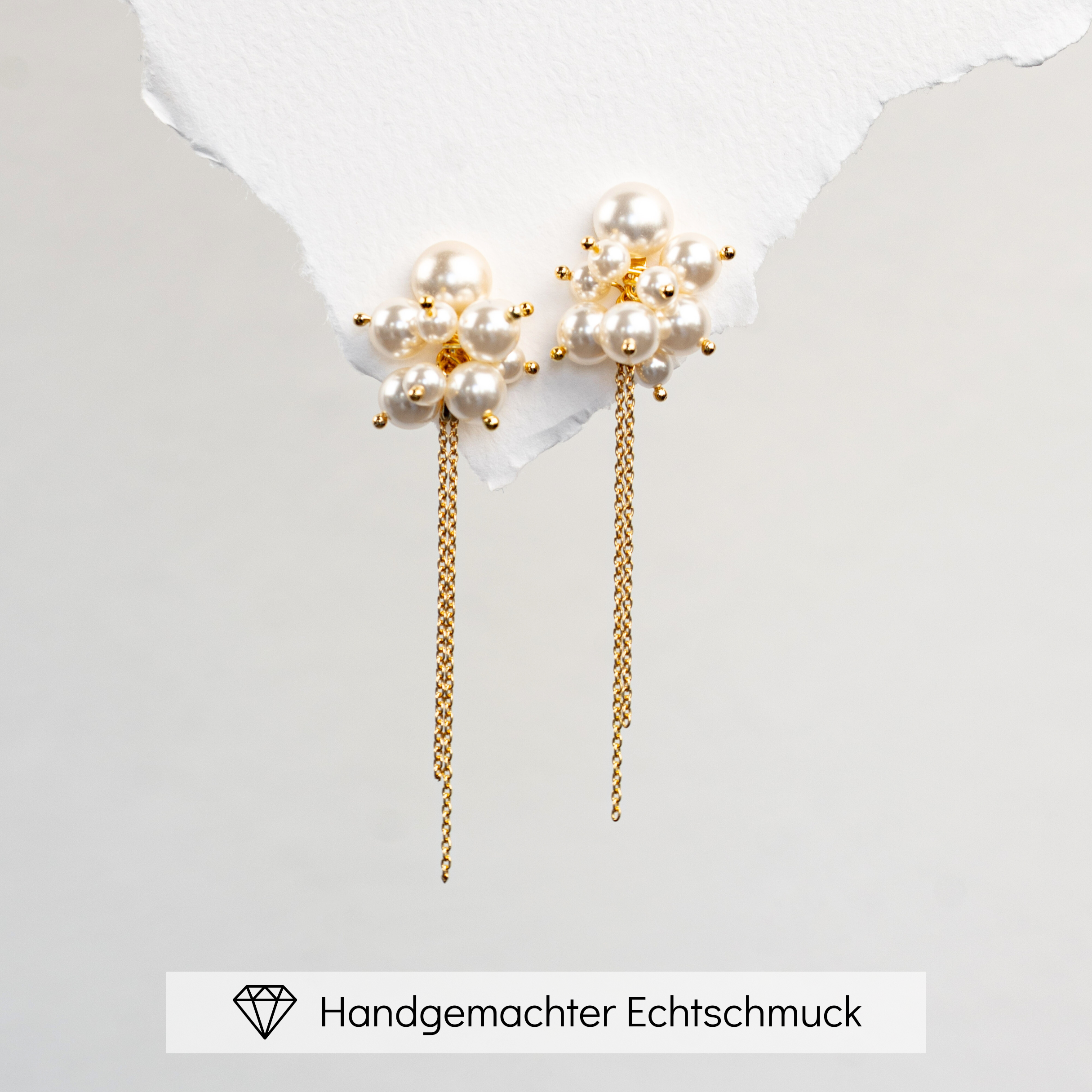 Jess | Ohrringe Hochzeit mit Perlen