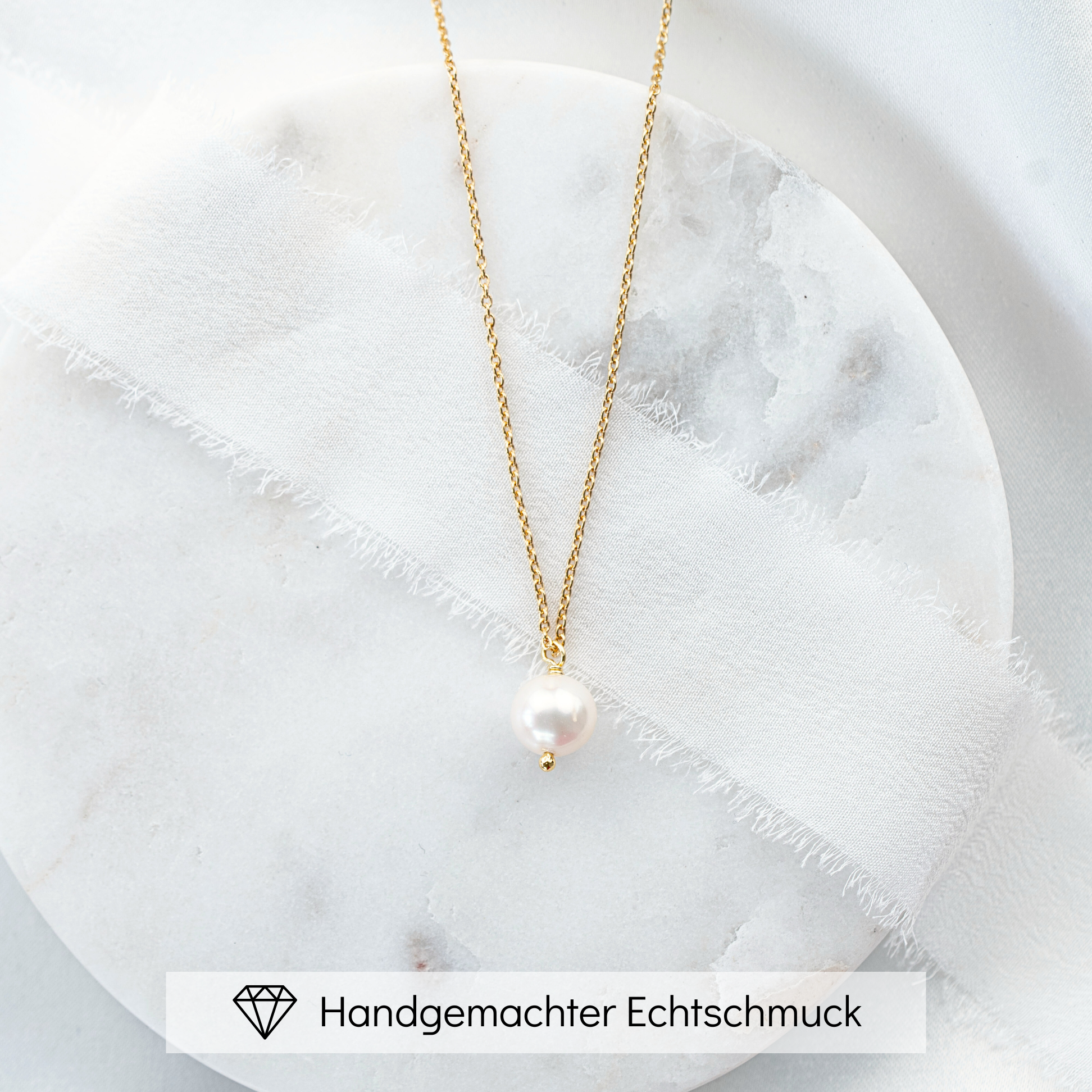 Linda | Halskette Hochzeit mit Süßwasserperle
