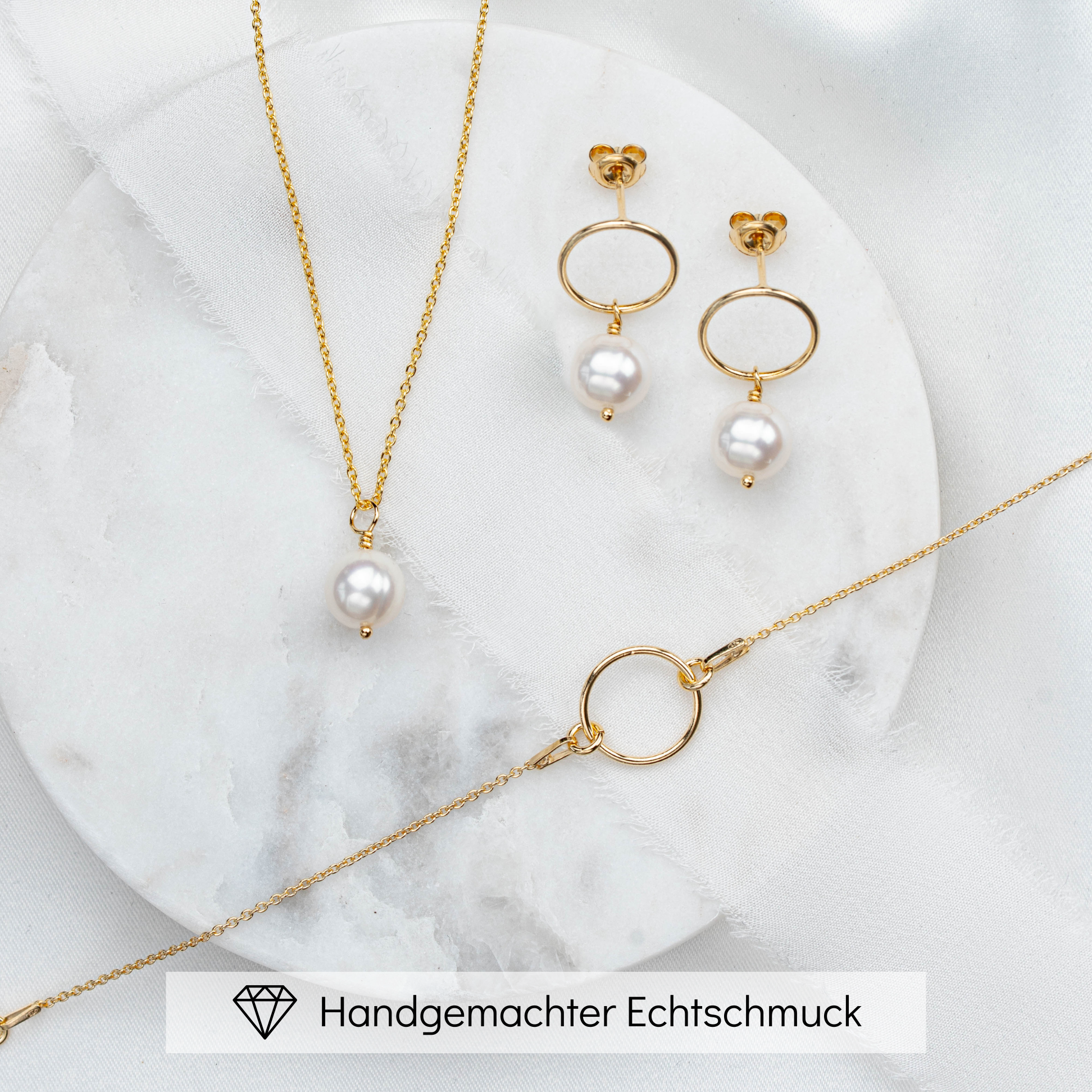 Toni | Hochzeitsschmuck Set mit Perlen
