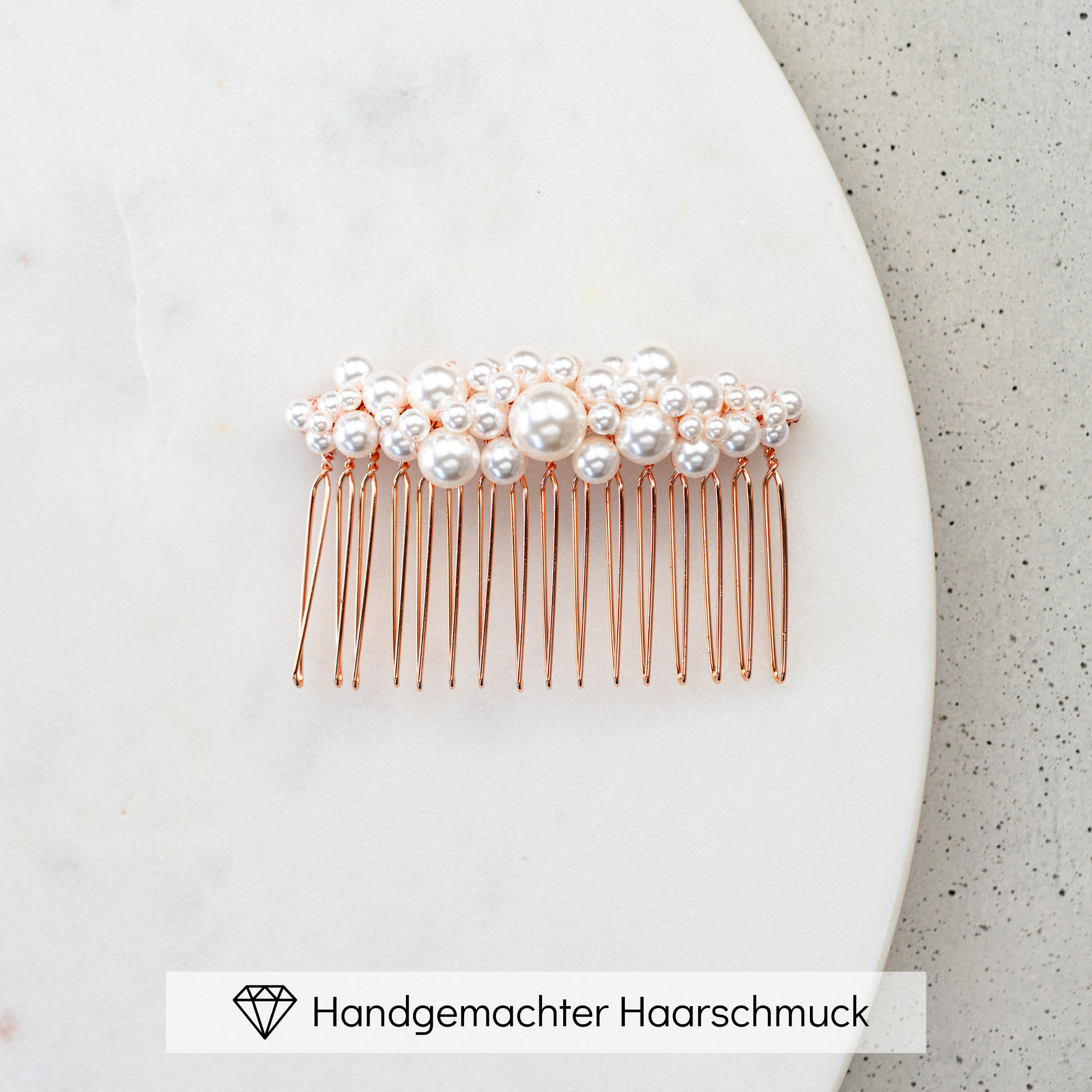 Wilma | Haarschmuck Hochzeit - Haarkamm mit Perlen