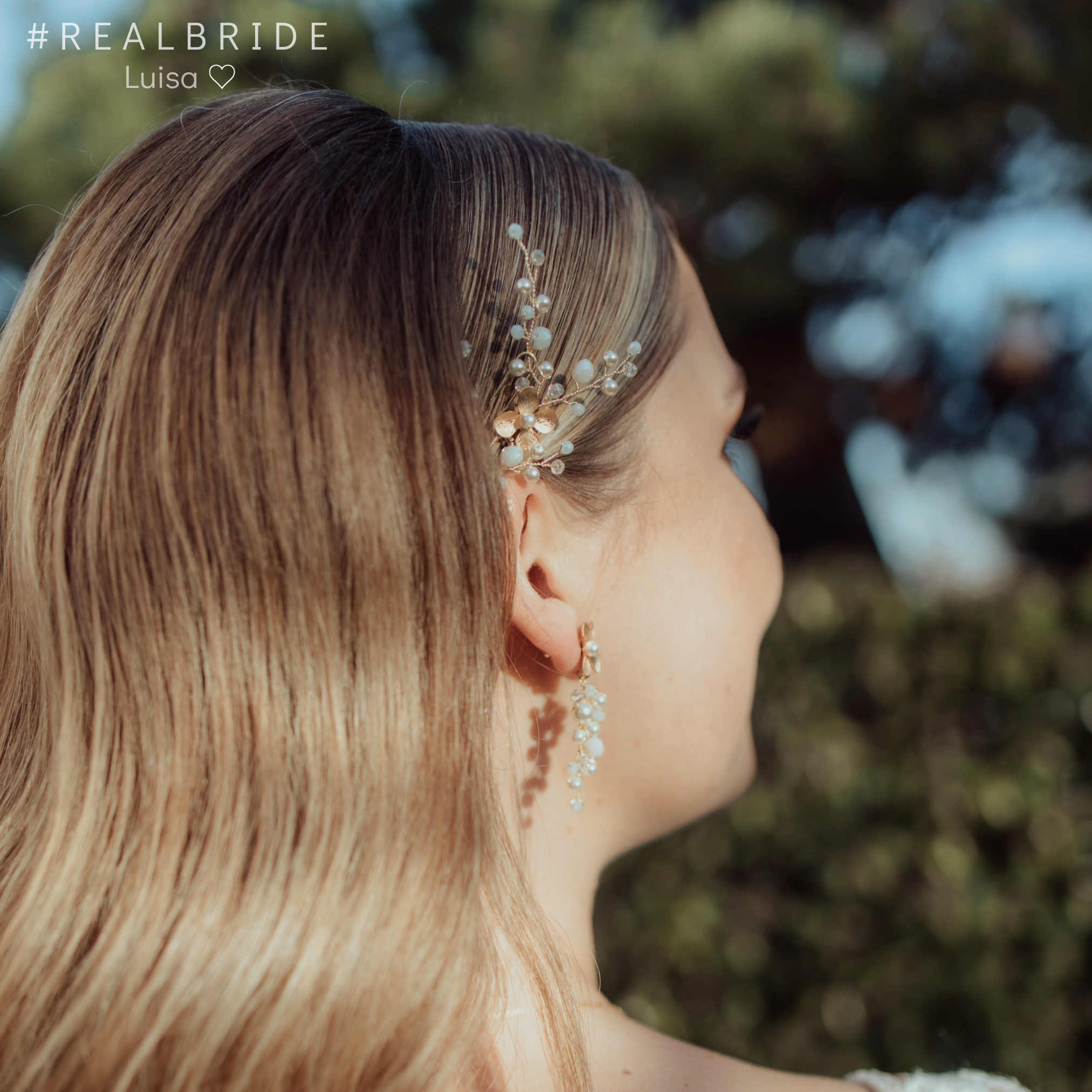 Babsi | Brauthaarschmuck - Haarnadeln mit Blüten und Perlen