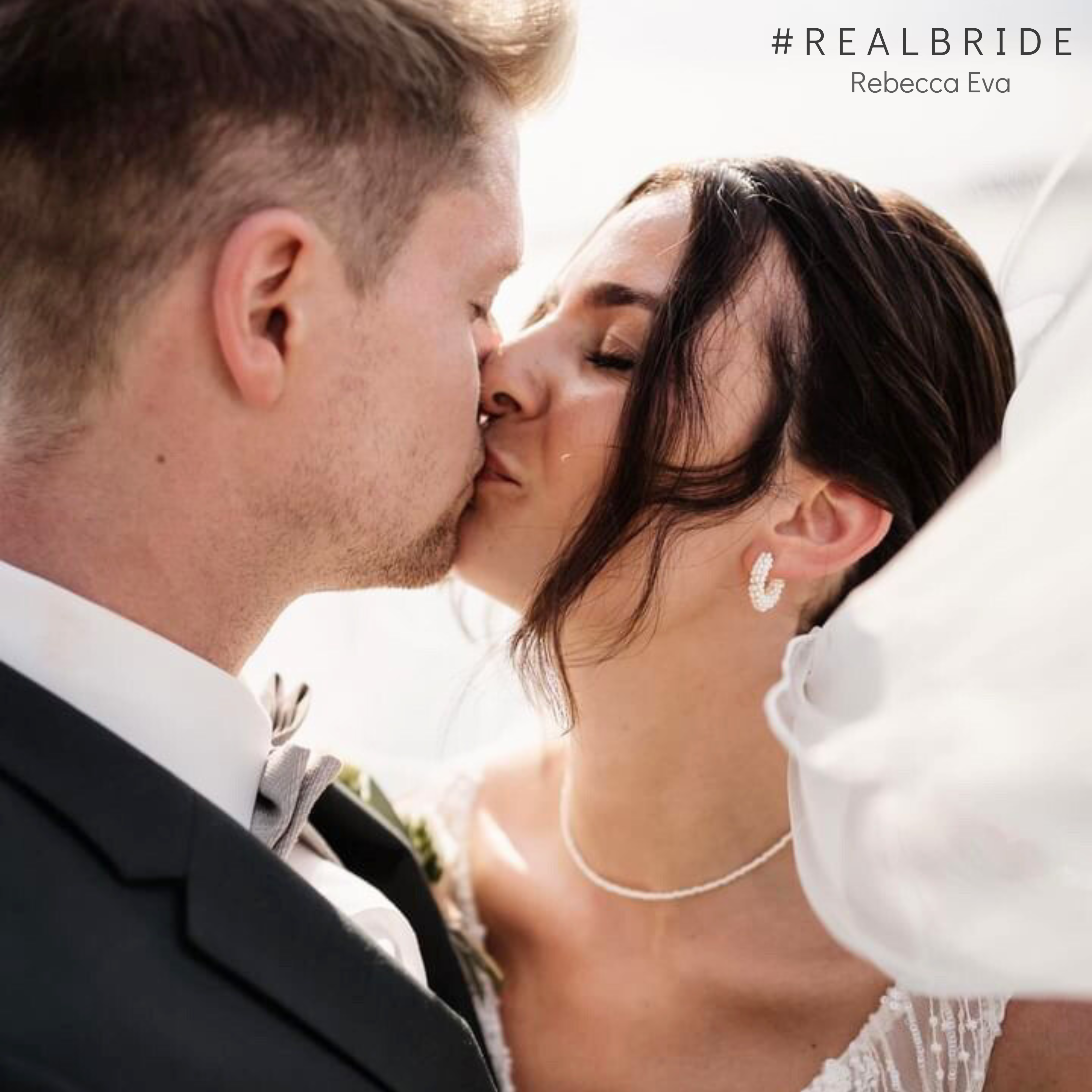 Belina | Ohrringe Hochzeit - Creolen mit kleinen Perlen