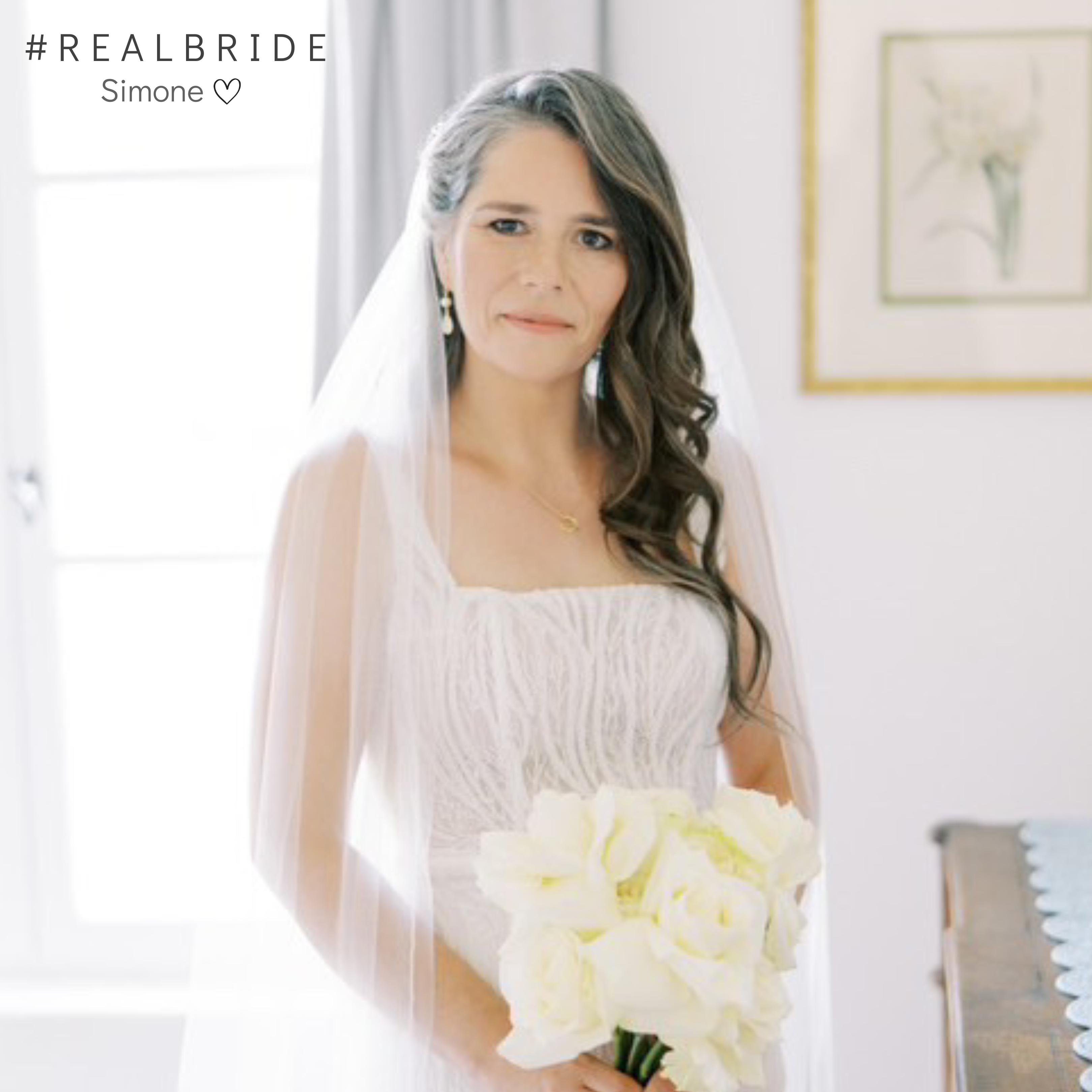 Sally | Ohrringe Hochzeit hängend mit Perle und Kristalltropfen