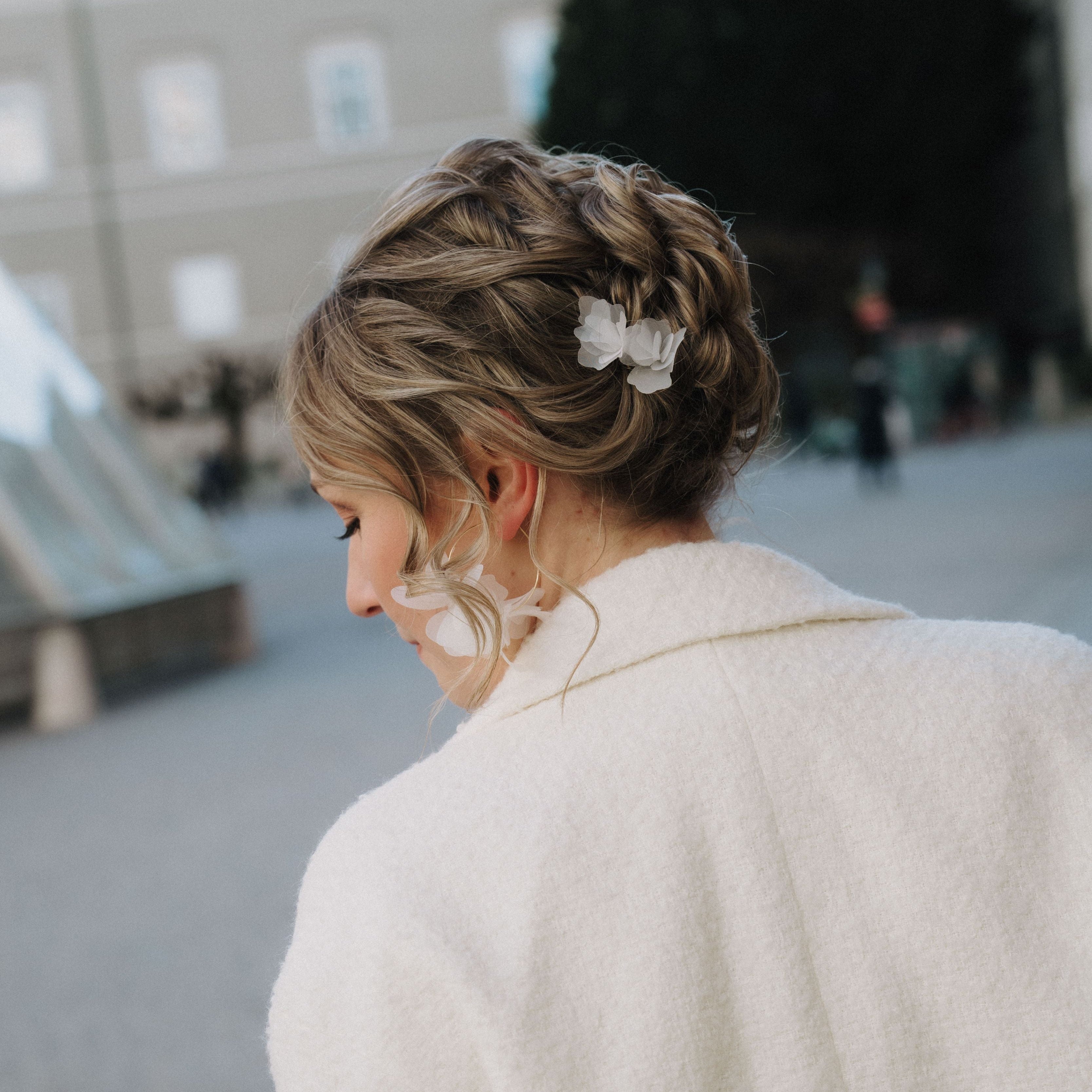 Flora | Hochzeit Haarnadeln mit Stoffblüten