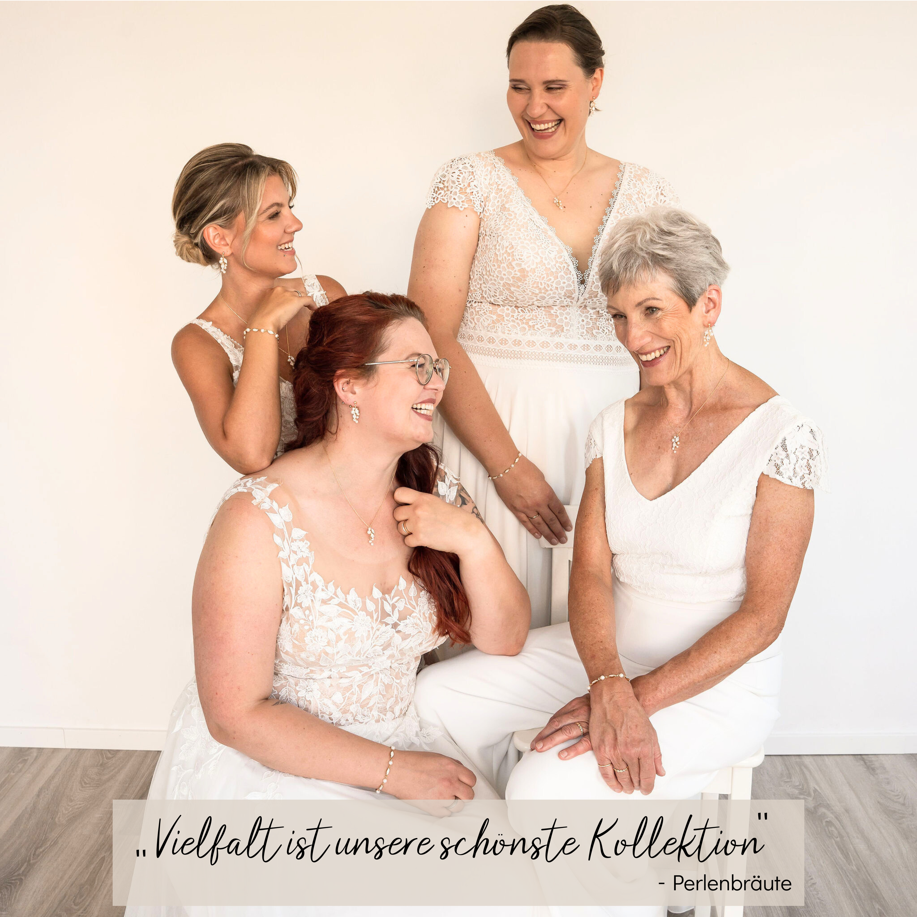 Ana | Brautschmuck Set mit Perlen
