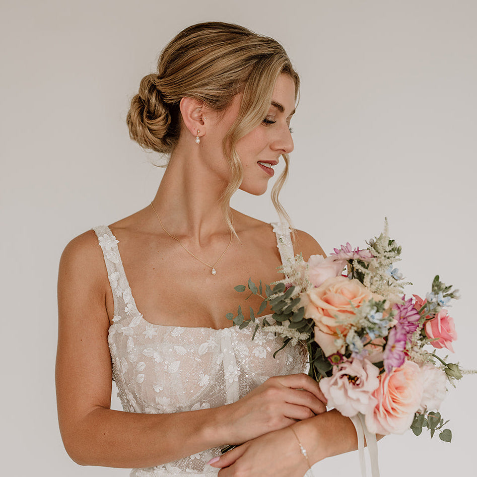 Ari | Brautschmuck Set mit Perlen NEU