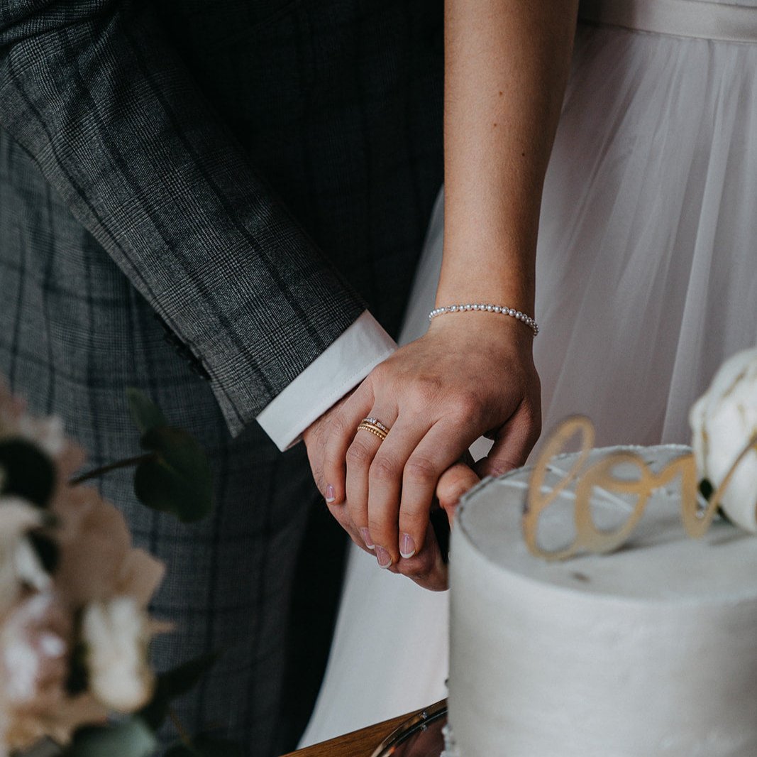 Perla Perlenarmband Hochzeit schlicht 