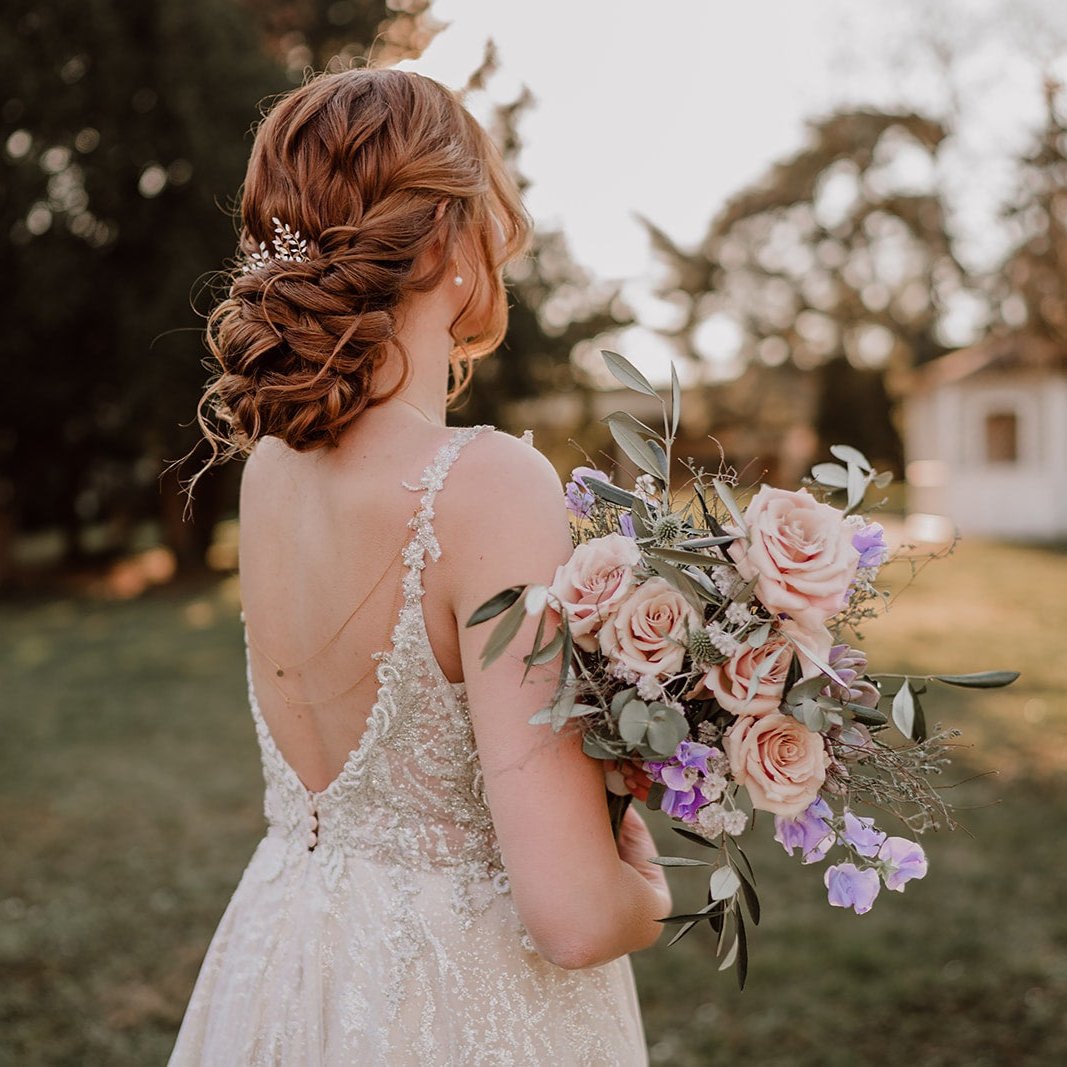 Lana | Brauthaarschmuck, Haarnadeln mit Blättern