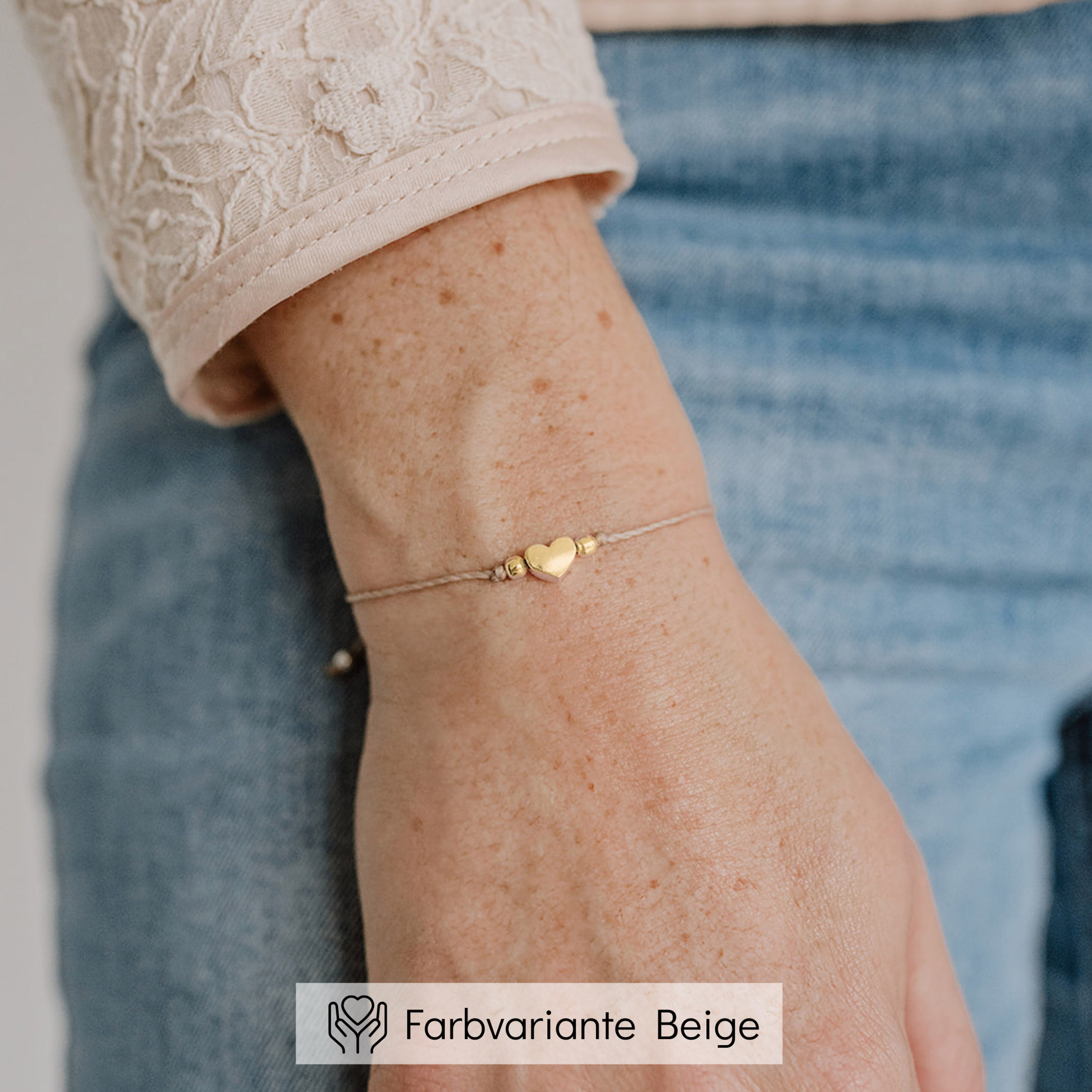 Armband für Trauzeugin | Trauzeugin fragen - beige