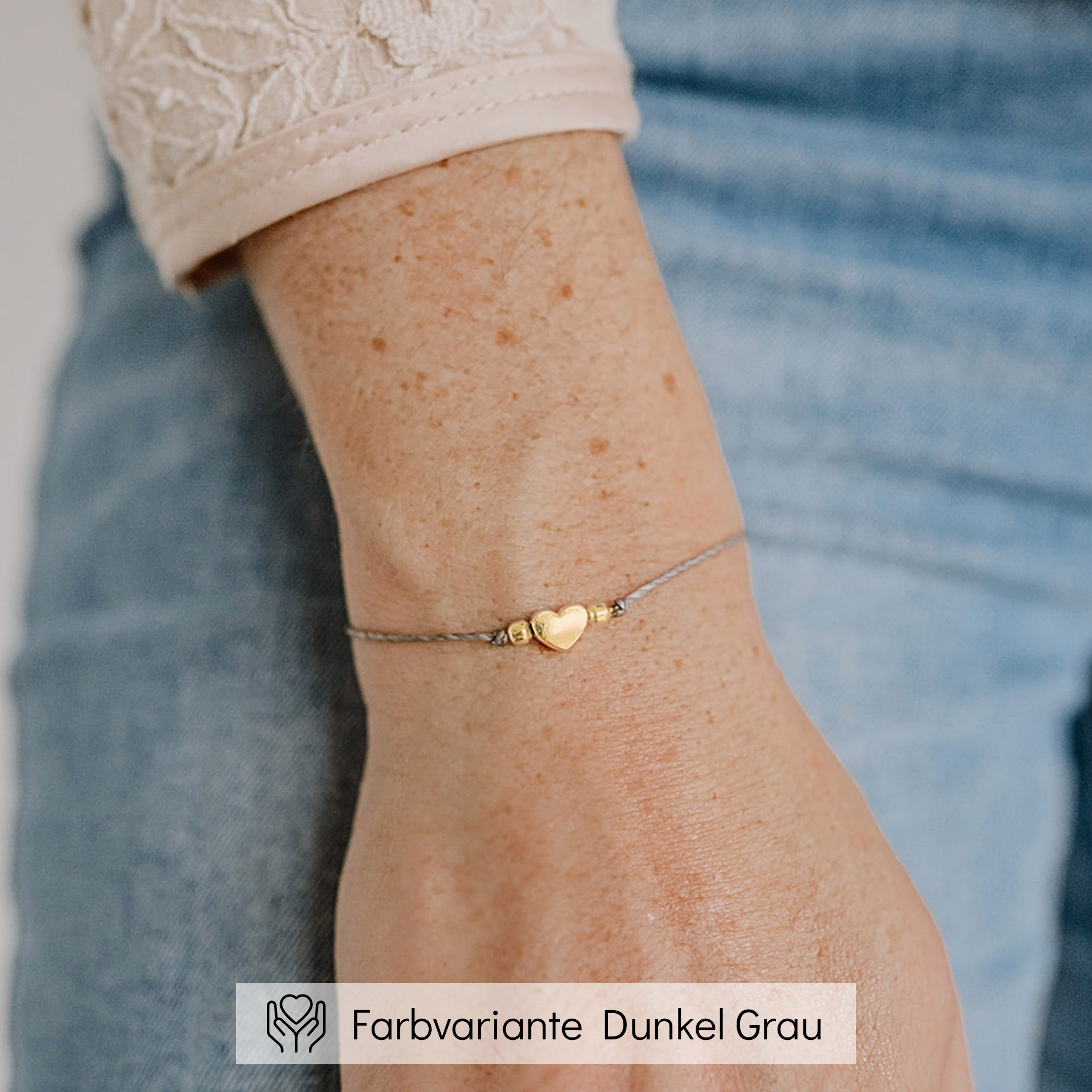 Armband für Trauzeugin | Trauzeugin fragen - grau